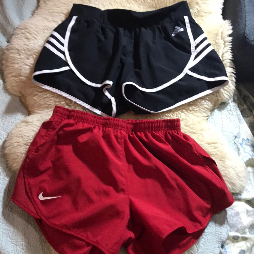 Lot of 2 Running Shorts - Nike & Adidas, Size S